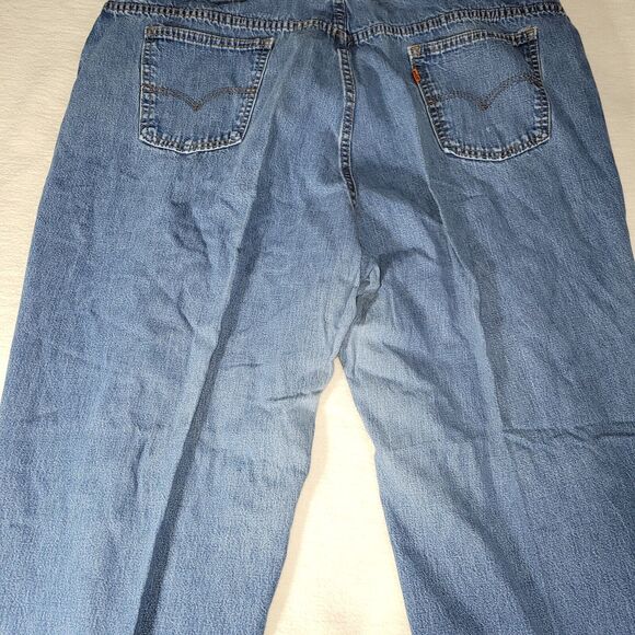 Vtg Levis Jeans Mens Sz 42X29 Blue Comfort Fit Retro Workwear Y2K Utility Work - Picture 14 of 16